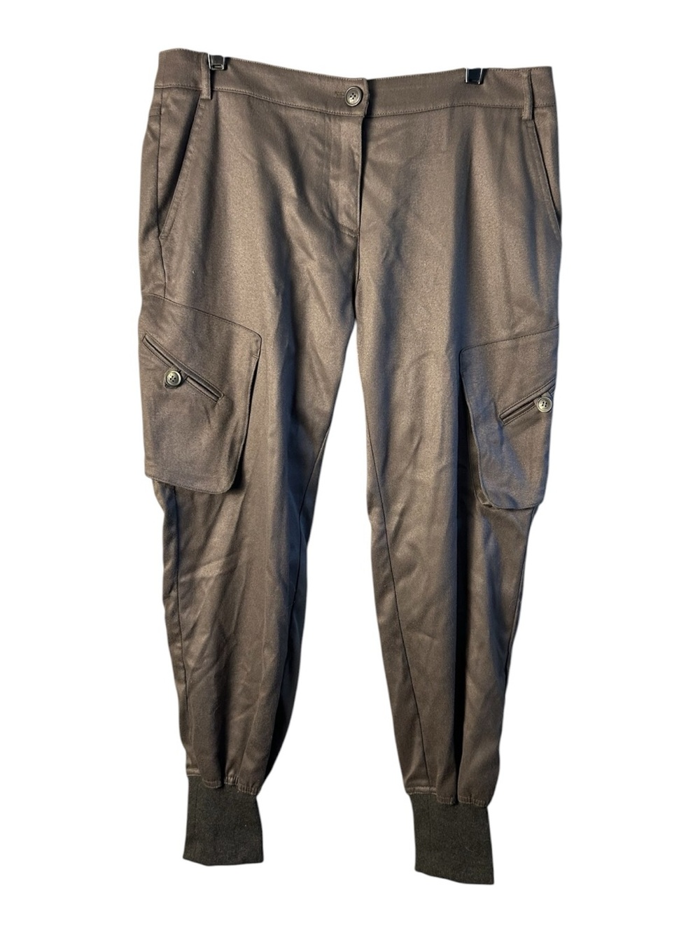 James Jeans Olive/Gray Boyfriend Cargo Jogger Track Pants Size 31